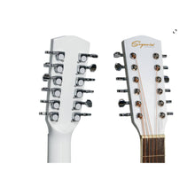 Cargar imagen en el visor de la galería, GUITARRA DOCEROLA E/ACÚSTICA BLANCA 12 CDAS SEGOVIA SGC12WH