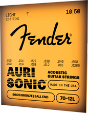 Cargar imagen en el visor de la galería, Cuerdas para guitarra acústica de 12 cuerdas AuriSonic™ 70-12L 80/20
