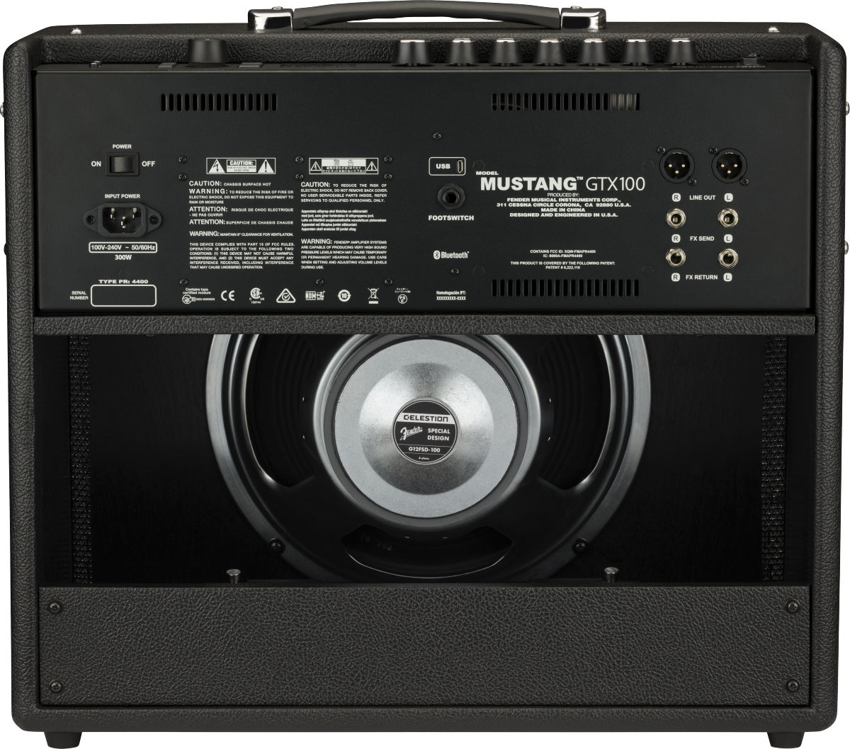 AMPLIFICADOR COMBO PARA GUITARRA FENDER MUSTANG GTX100