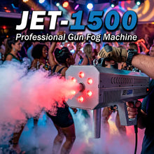 Cargar imagen en el visor de la galería, MAQUINA DE HUMO EFECTO JET FOG 1500W LED RGB STEELPRO
