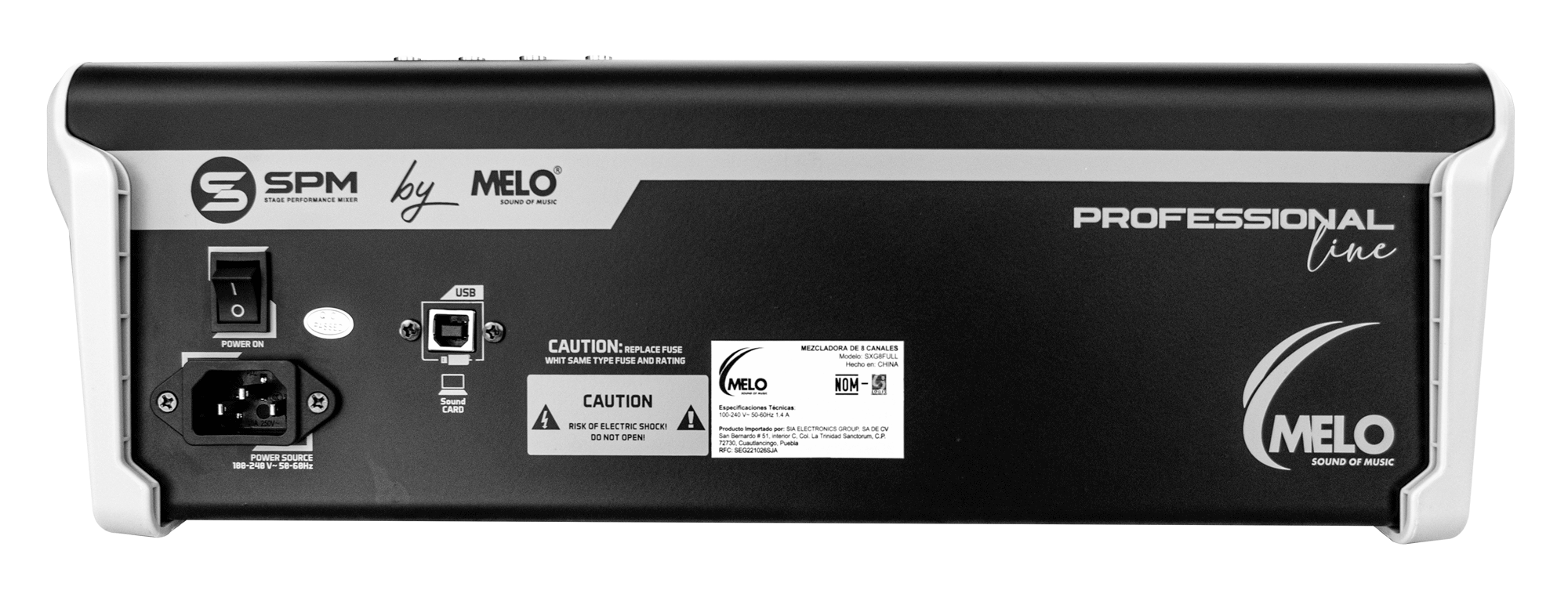 MEZCLADORA MELO 8 CANALES  SXG8 FULL