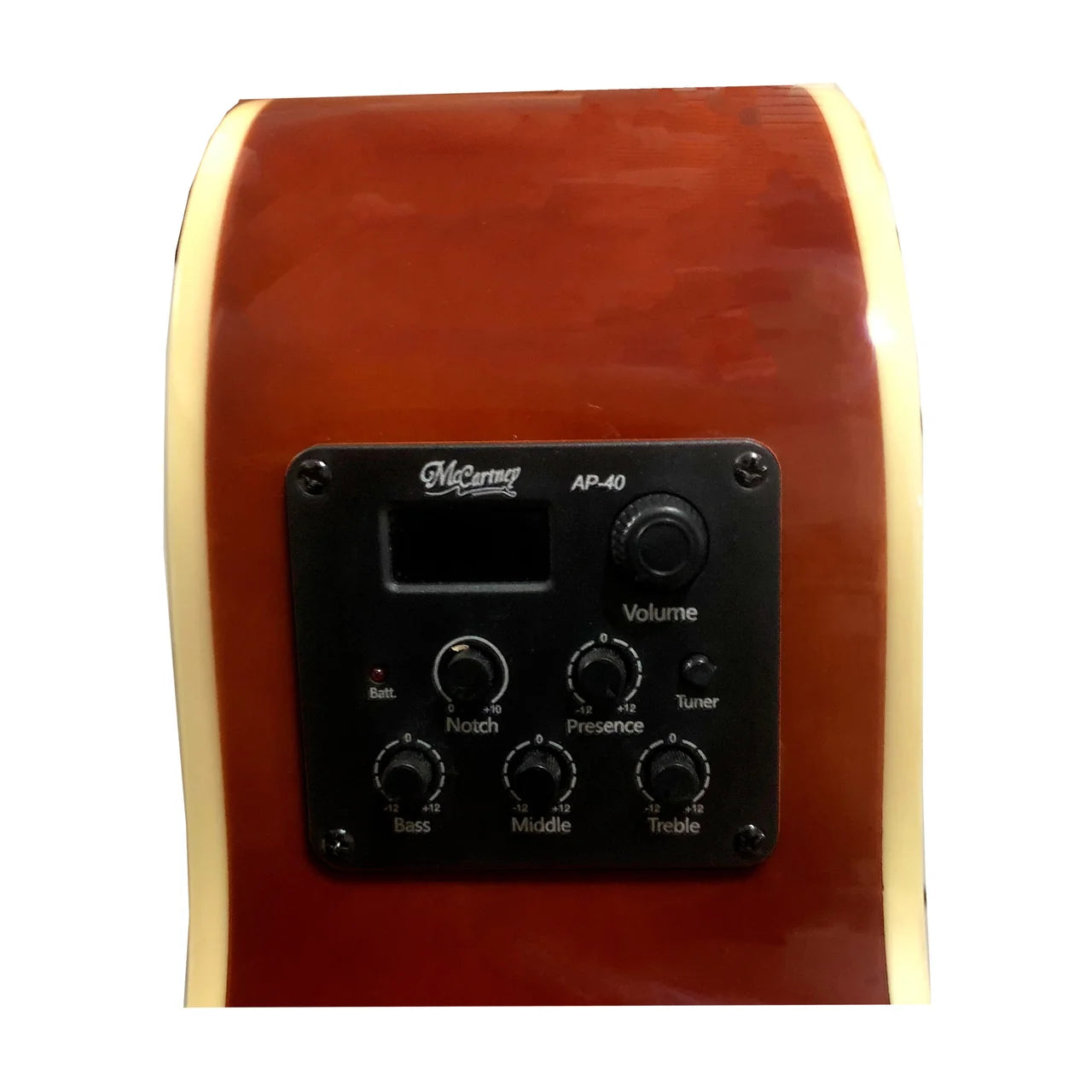GUITARRA DE LUJO MCARTNEY  MADERA DE CAOBA QAG40EQ SB